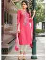 Resham Work Churidar Suit