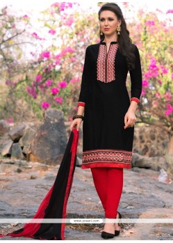 Resham Work Churidar Suit