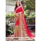 Faux Georgette Patch Border Work Classic Saree