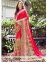 Faux Georgette Patch Border Work Classic Saree