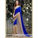 Faux Georgette Patch Border Work Classic Saree