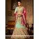 Lace Work A Line Lehenga Choli