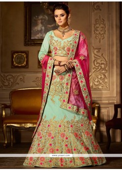 Lace Work A Line Lehenga Choli