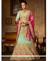 Lace Work A Line Lehenga Choli