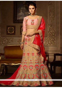 Resham Work Banglori Silk A Line Lehenga Choli