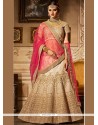 Banglori Silk Beige A Line Lehenga Choli