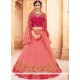 Pink Embroidered Work Lehenga Choli