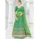 Satin Silk Green Lehenga Choli