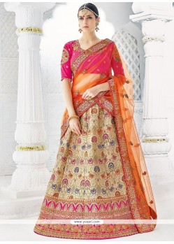 Resham Work Art Silk Lehenga Choli