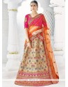 Resham Work Art Silk Lehenga Choli