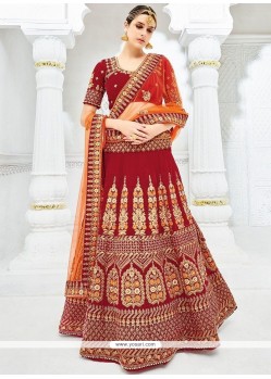 Net Stone Work Lehenga Choli