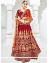 Net Stone Work Lehenga Choli