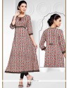 Print Work Casual Kurti