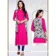 Hot Pink Casual Kurti