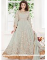 Faux Georgette Floor Length Anarkali Suit