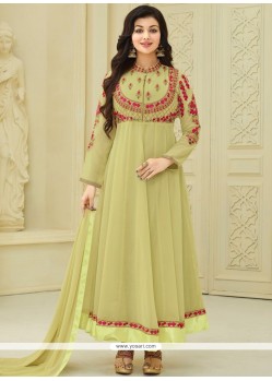 Ayesha Takia Green Anarkali Suit