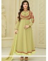 Ayesha Takia Green Anarkali Suit