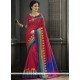 Fancy Fabric Red Casual Saree