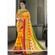 Fancy Fabric Yellow Casual Saree