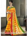 Fancy Fabric Yellow Casual Saree