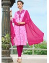 Cotton Pink Churidar Suit