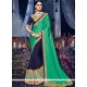 Embroidered Work Faux Georgette Half N Half Saree