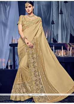 Faux Chiffon Resham Work Classic Saree