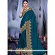 Faux Chiffon Patch Border Work Saree