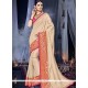 Beige Embroidered Work Classic Designer Saree