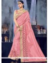 Art Silk Pink Designer Traditional Saree