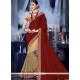 Art Silk Resham Work Designer Half N Half Saree