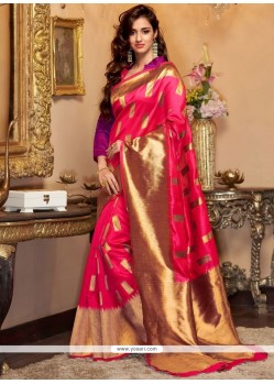 Art Silk Weaving Work Traditional Designer Saree