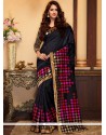 Black Weaving Work Art Silk Traditional Designer Saree