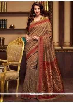 Art Silk Weaving Work Traditional Saree