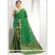 Weaving Work Green Traditional Saree