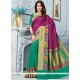 Green And Magenta Weaving Work Art Silk Traditional Designer Saree