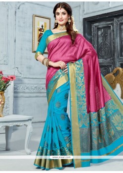 Art Silk Weaving Work Traditional Saree