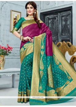 Art Silk Weaving Work Traditional Designer Saree