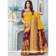 Mustard And Yellow Designer Traditional Saree