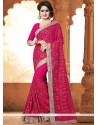 Hot Pink Designer Saree