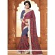 Faux Georgette Resham Work Classic Designer Saree