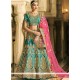 Sea Green A Line Lehenga Choli