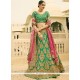 Art Dupion Silk Resham Work A Line Lehenga Choli