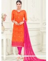 Chanderi Cotton Churidar Suit