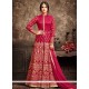 Embroidered Work Banarasi Silk Floor Length Anarkali Suit