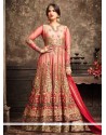 Zari Work Net Floor Length Anarkali Suit