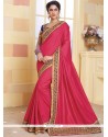 Hot Pink Traditional Designer Saree