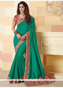 Patch Border Work Traditional Saree