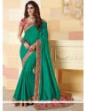 Patch Border Work Traditional Saree