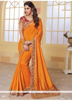 Patch Border Work Traditional Saree